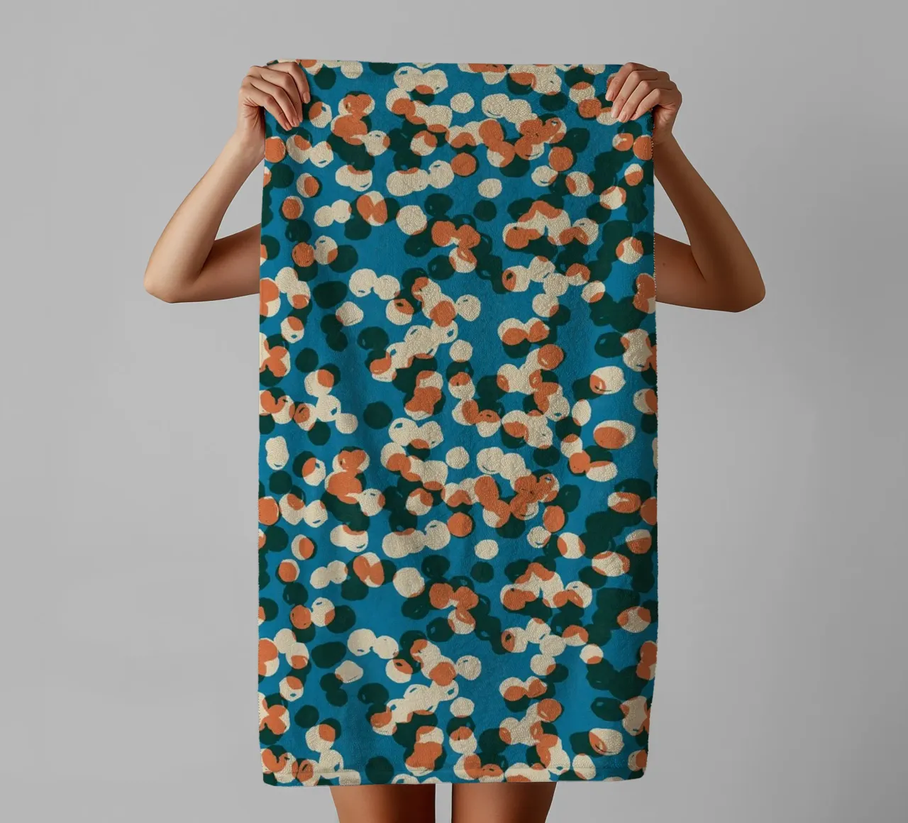 Cyano Pattern No 16 asciugamano da bagno da treechild