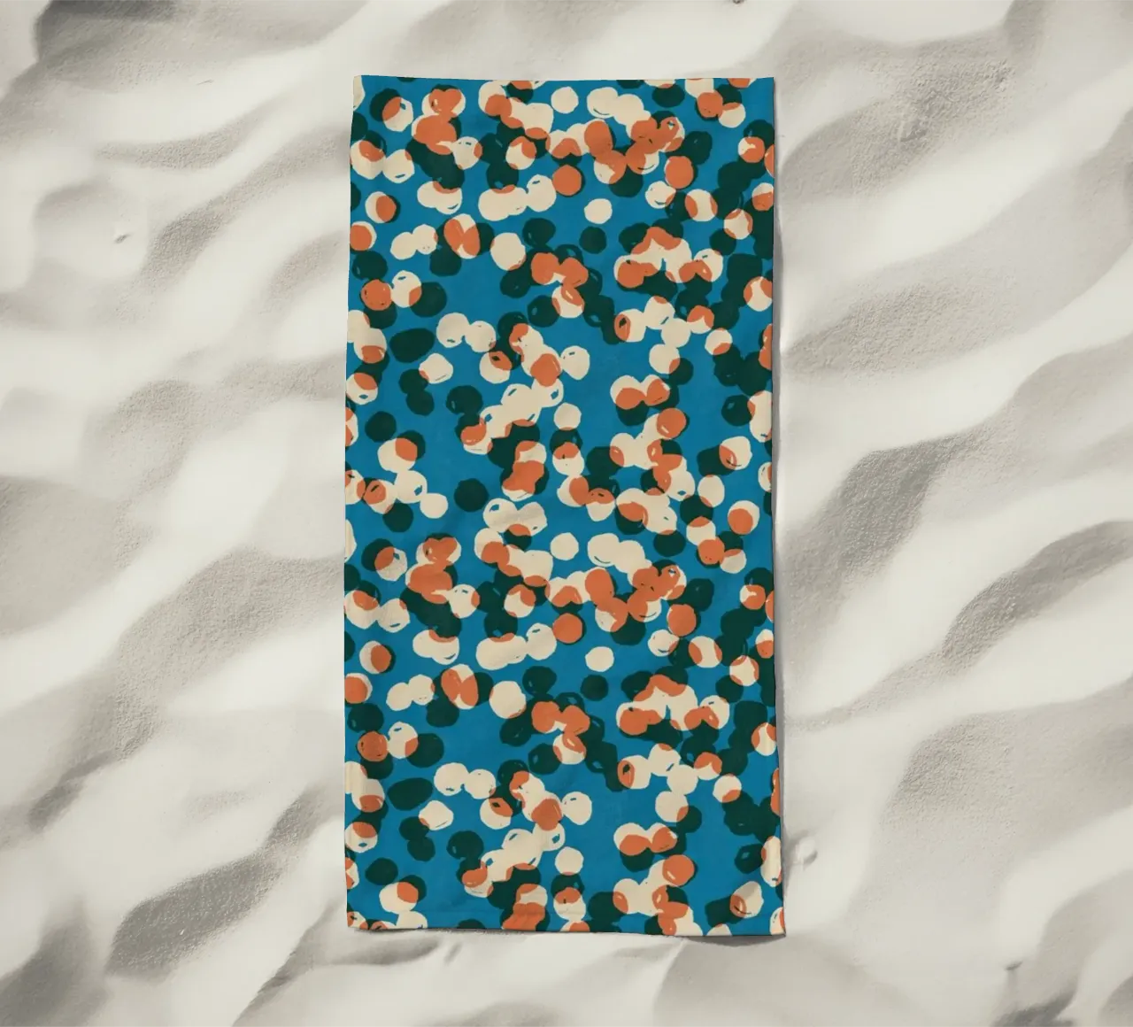 Cyano Pattern No 16 beach towel by treechild