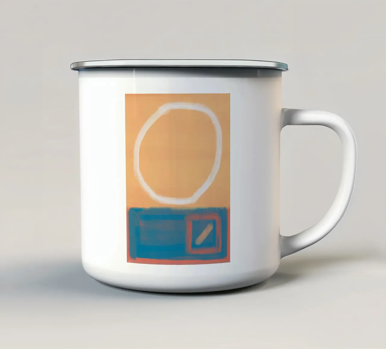 Colore audace astratto 03 tazza in smalto da Little Dean
