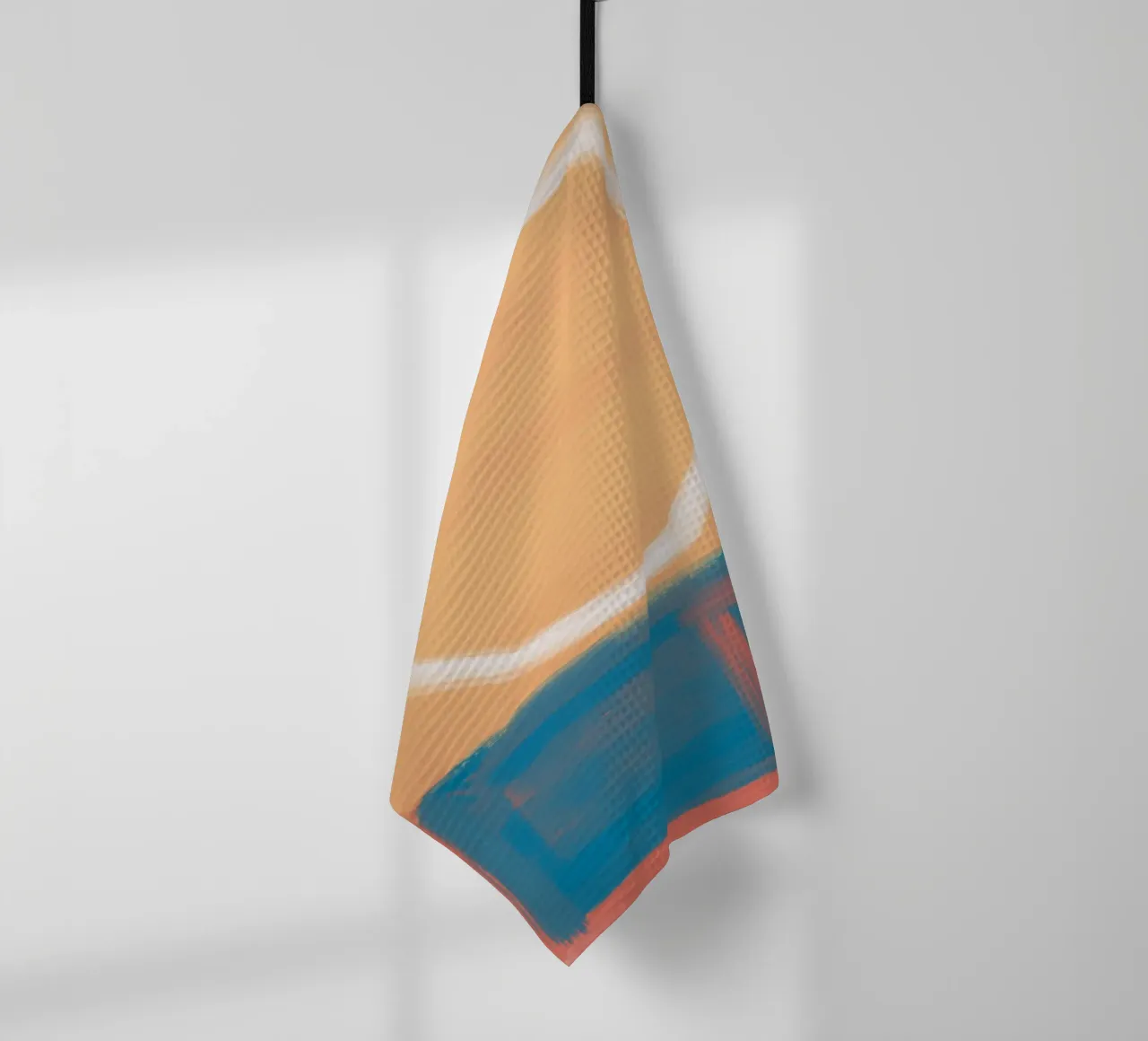 Bold color abstract 03 tea towel by Little Dean
