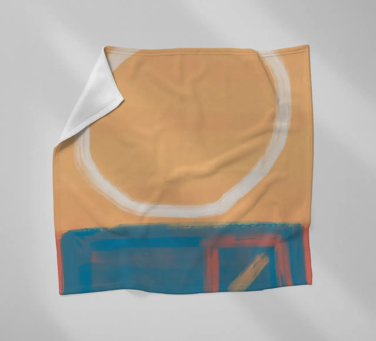 Bold color abstract 03 fleece blanket by Little Dean