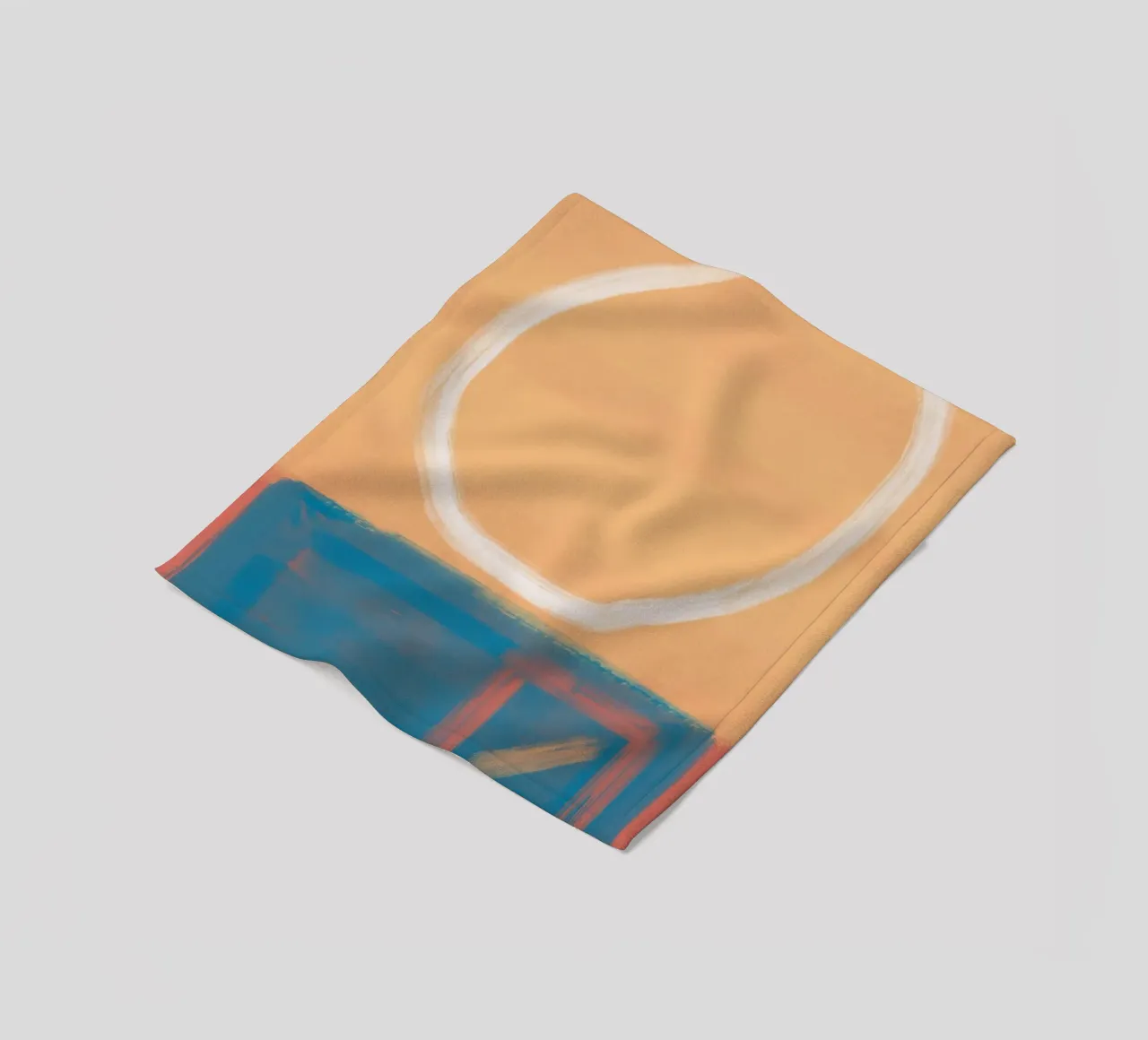 Bold color abstract 03 fleece blanket by Little Dean