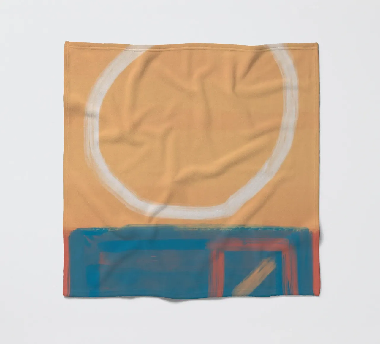 Bold color abstract 03 fleece blanket by Little Dean