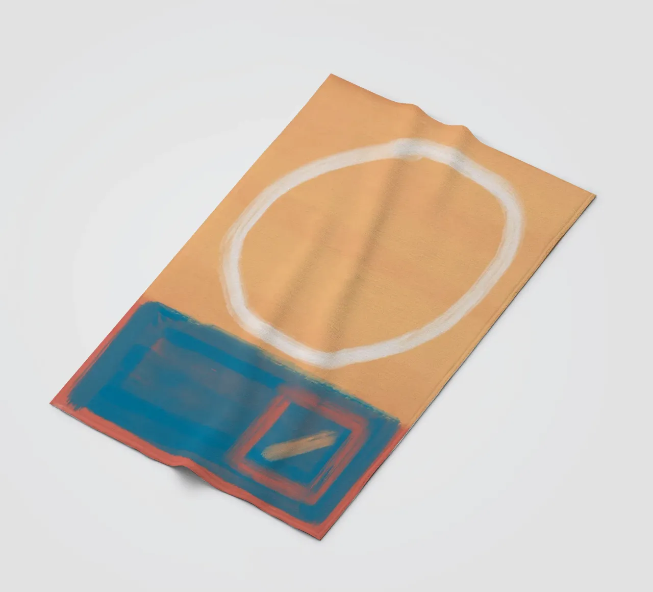 Bold color abstract 03 fleece blanket by Little Dean