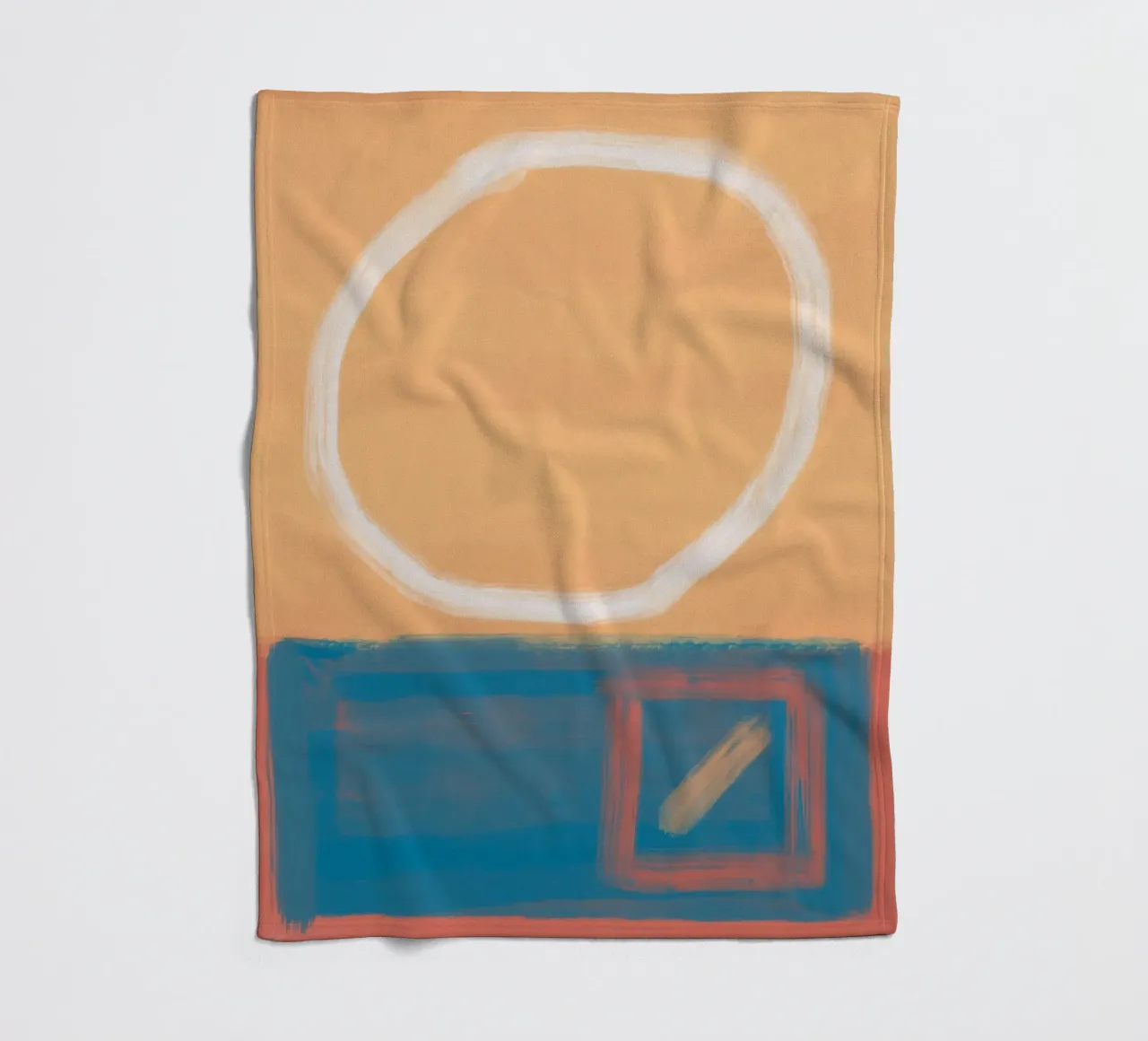 Bold color abstract 03 fleece blanket by Little Dean