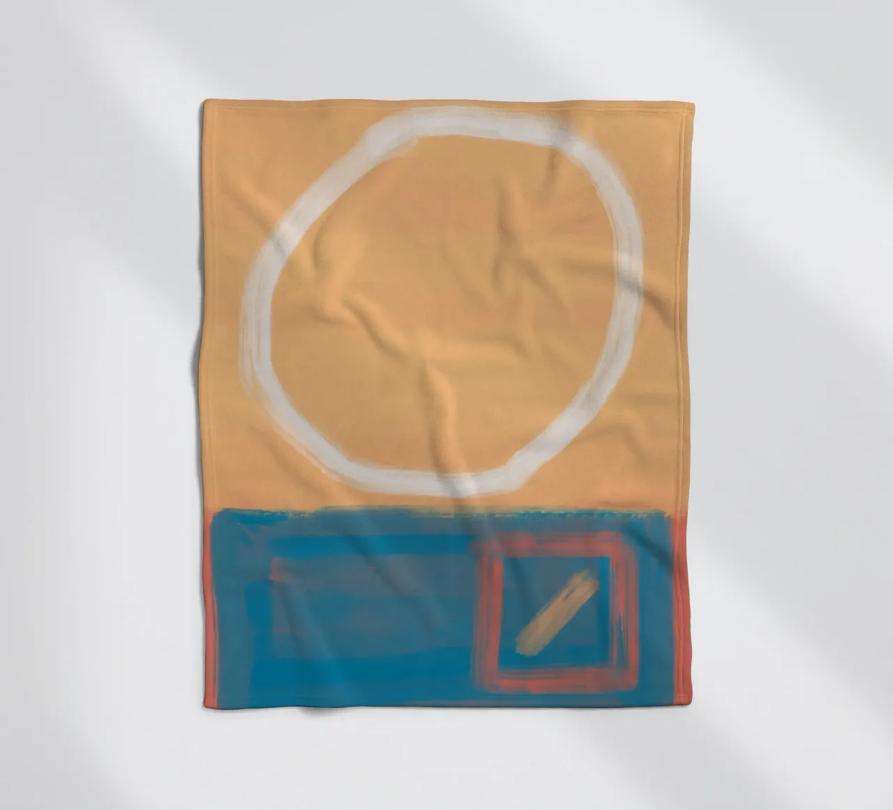 Bold color abstract 03 fleece blanket by Little Dean