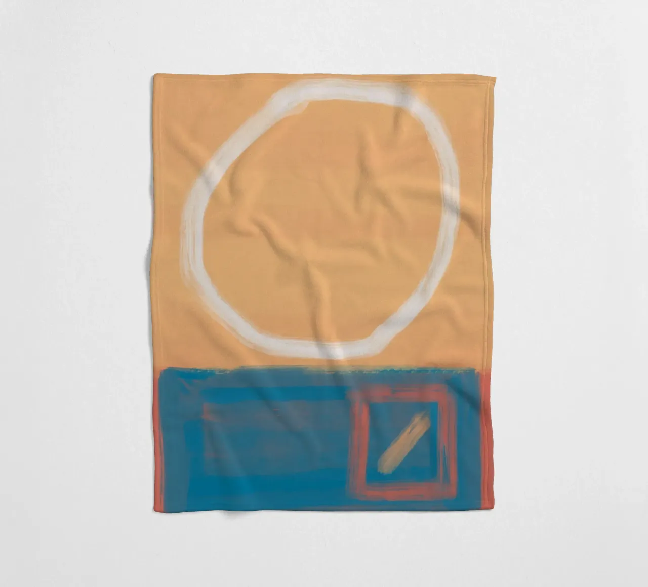 Bold color abstract 03 fleece blanket by Little Dean