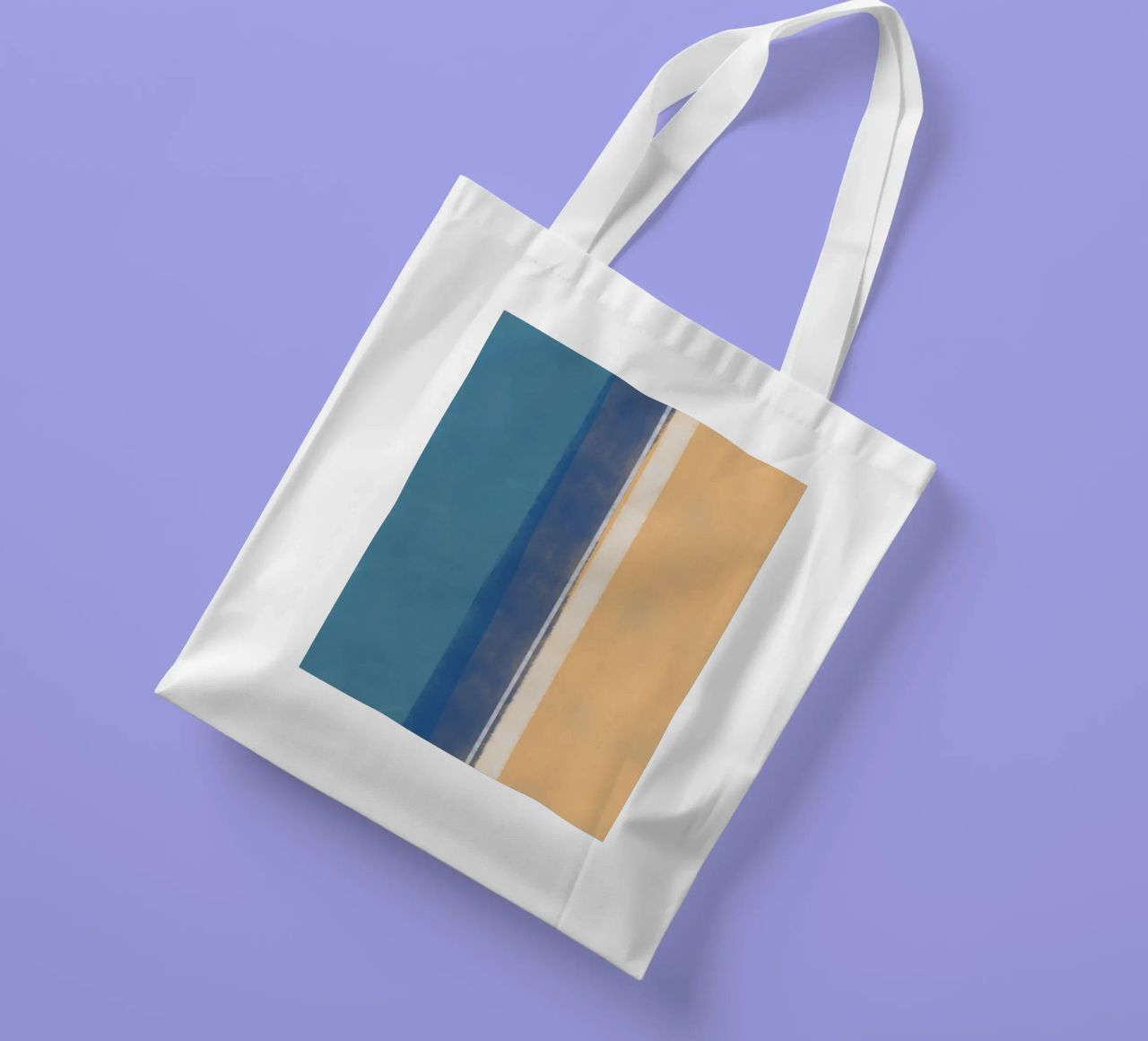 Colore verticale minimo borsa in juta da Little Dean