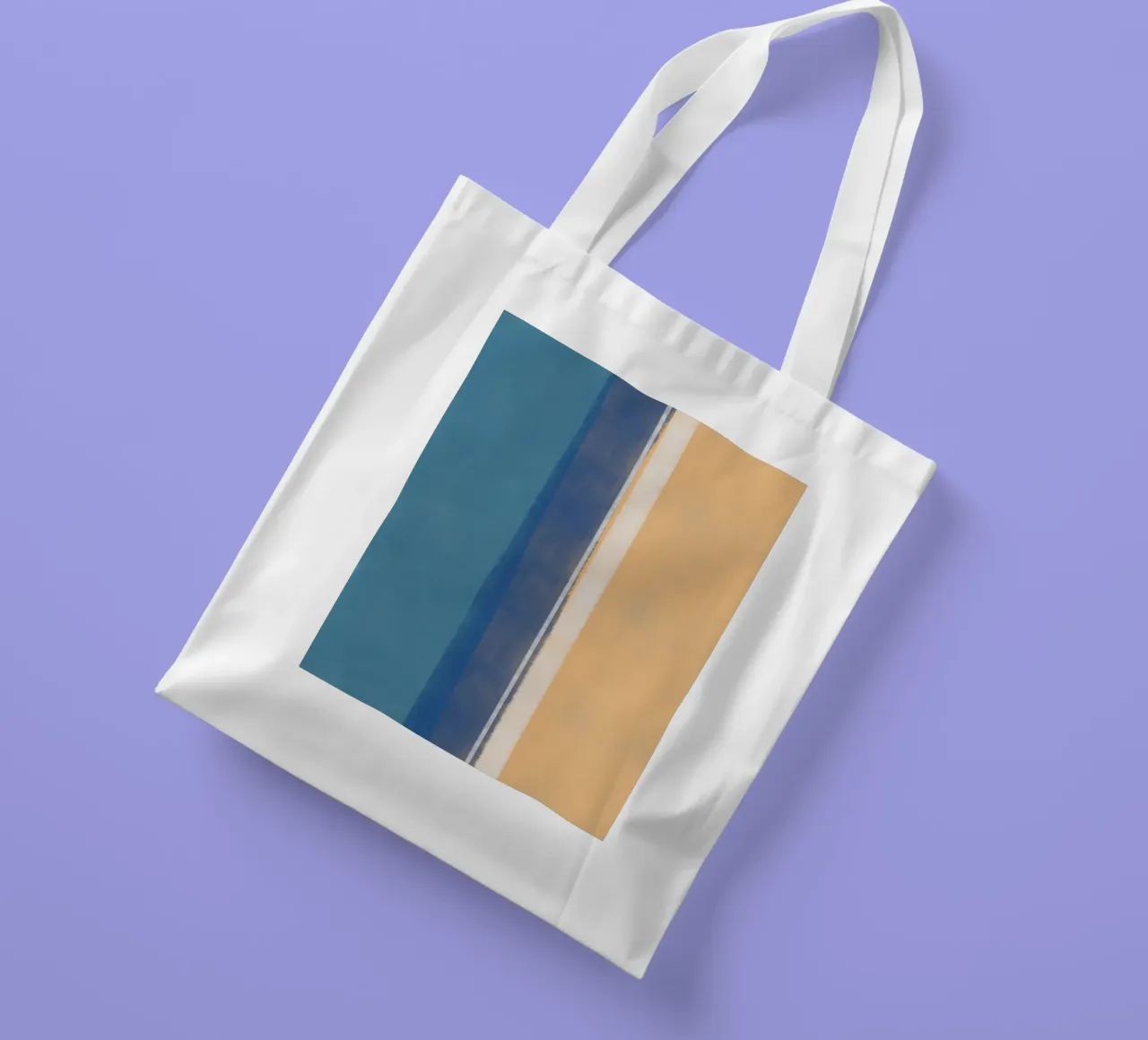Colore verticale minimo borsa in juta da Little Dean