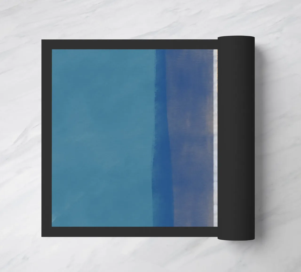 Minimale verticale kleur deurmat van Little Dean