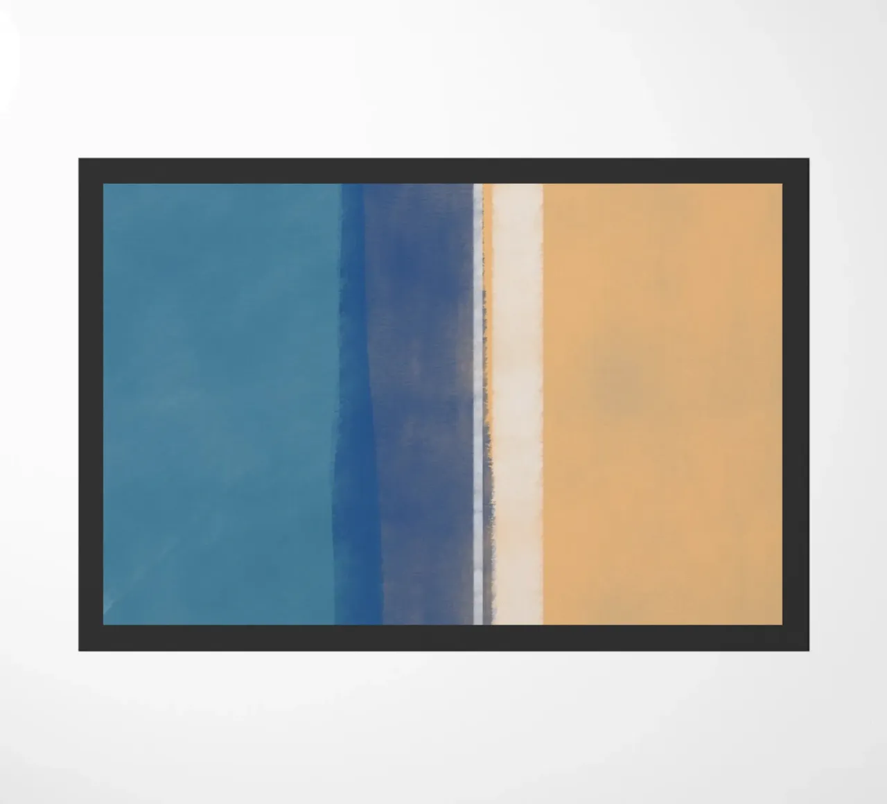 Minimale verticale kleur deurmat van Little Dean