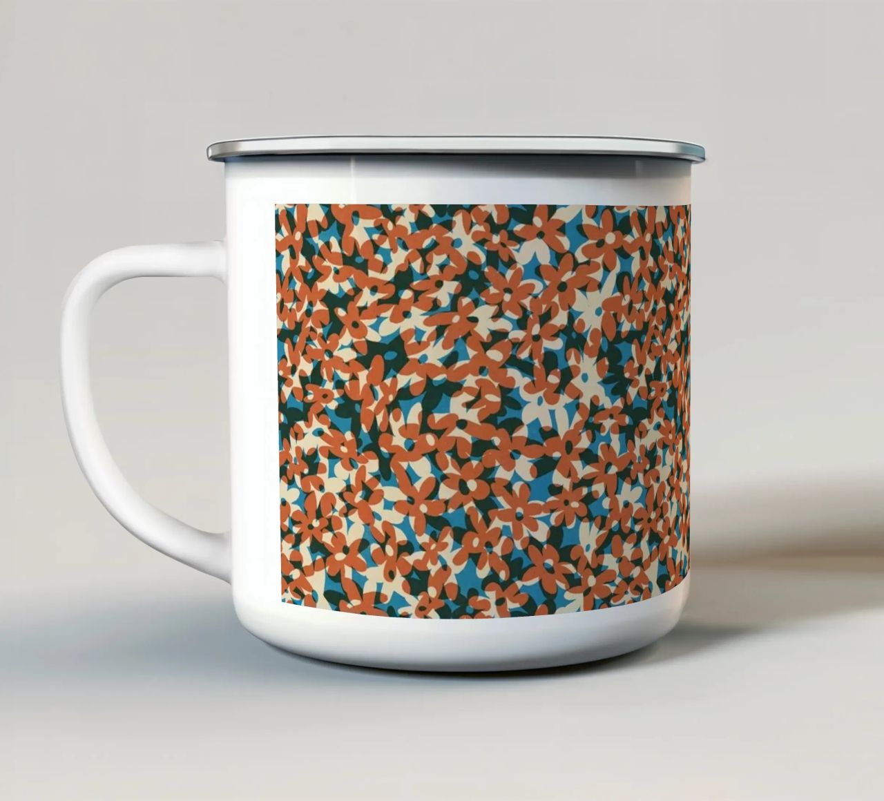 Cyano Pattern No 17 tazza in smalto da treechild