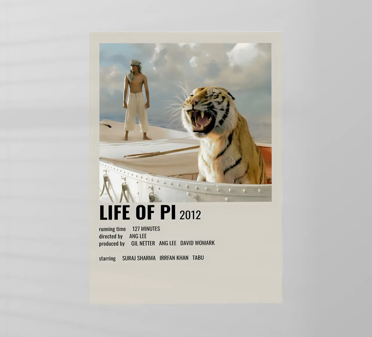 LIFE OF PI 2012 pellicola backlit da MVFminimalist
