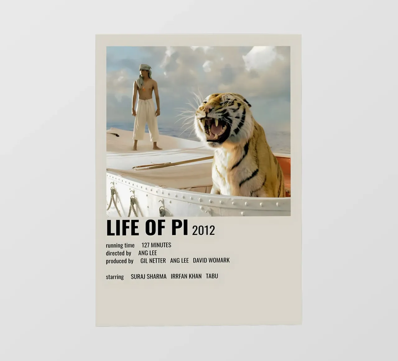 LIFE OF PI 2012 pellicola backlit da MVFminimalist