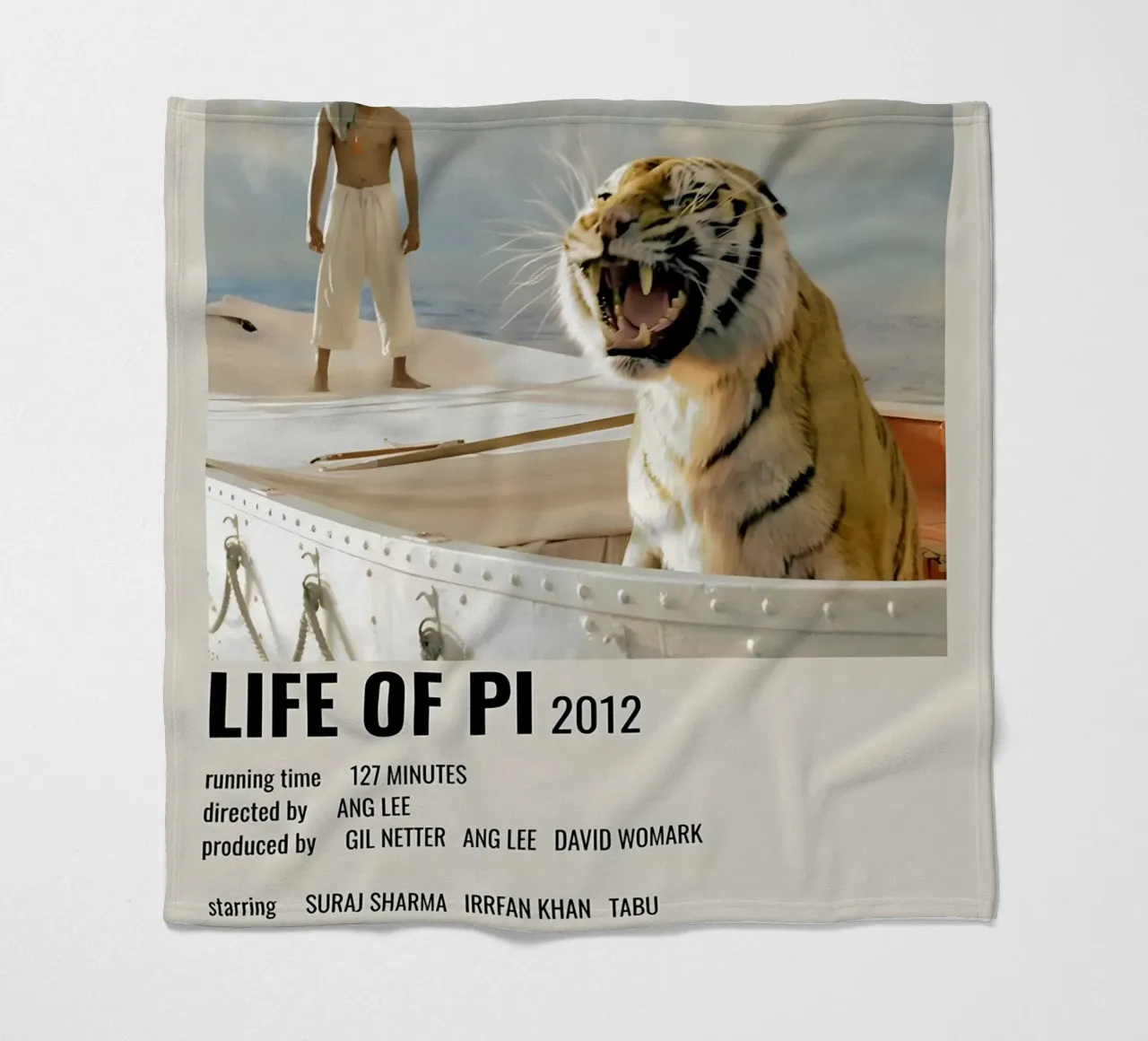 LIFE OF PI 2012 coperta in pile da MVFminimalist