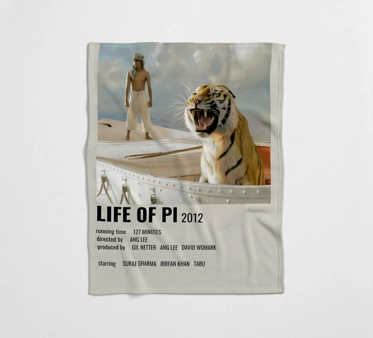 LIFE OF PI 2012 coperta in pile da MVFminimalist