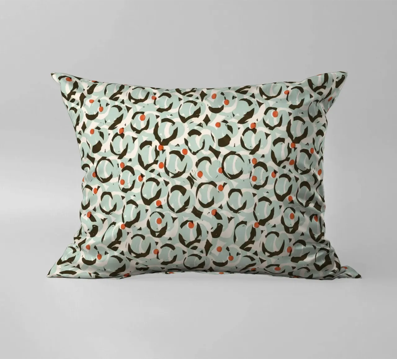 Cyano Pattern No 18 Kissen von treechild