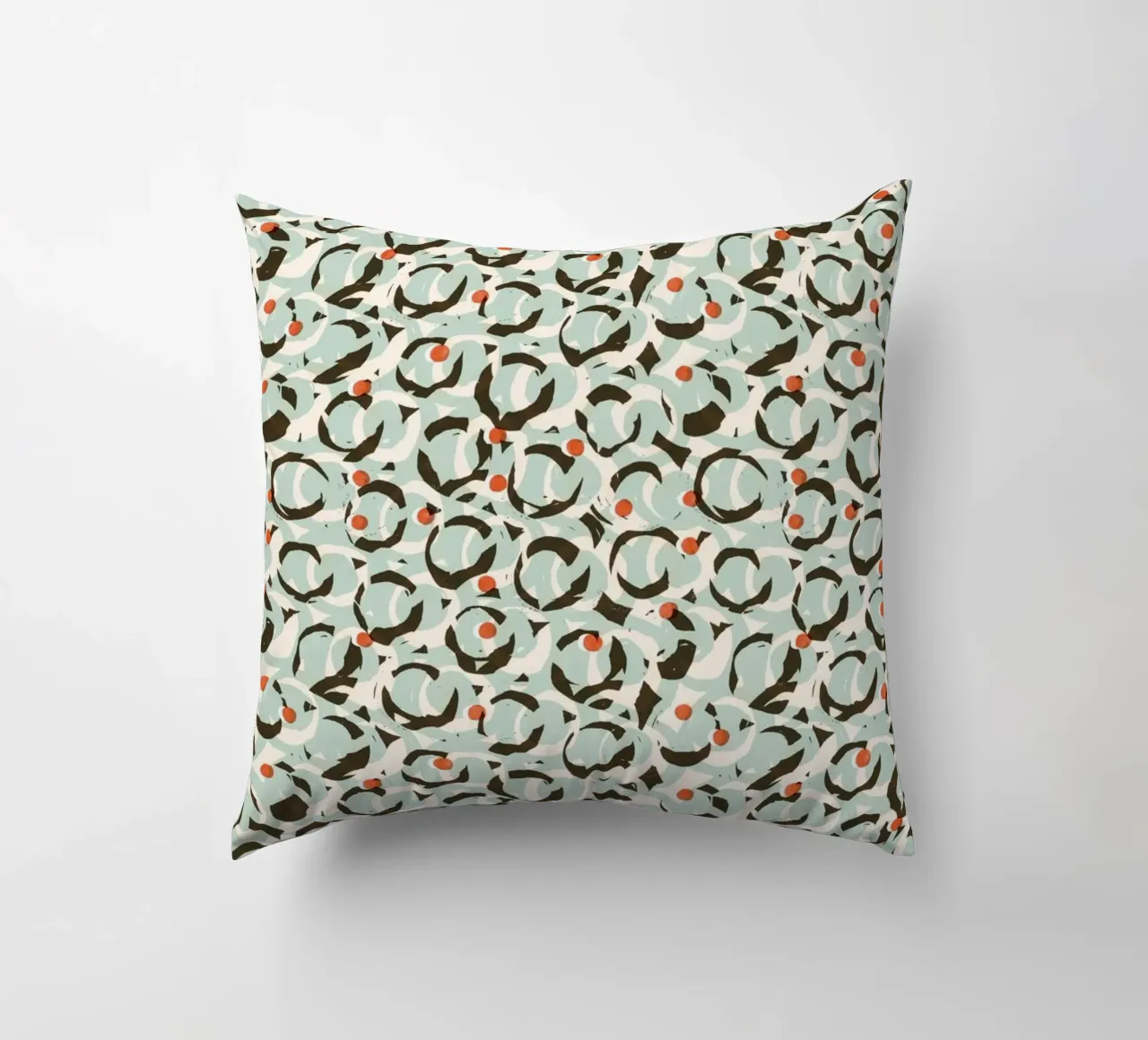 Cyano Pattern No 18 Kissen von treechild