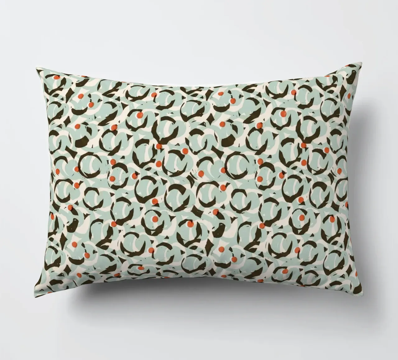 Cyano Pattern No 18 Kissen von treechild
