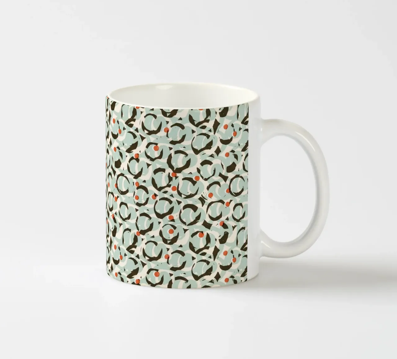 Cyano Pattern No 18 Keramik Tasse von treechild
