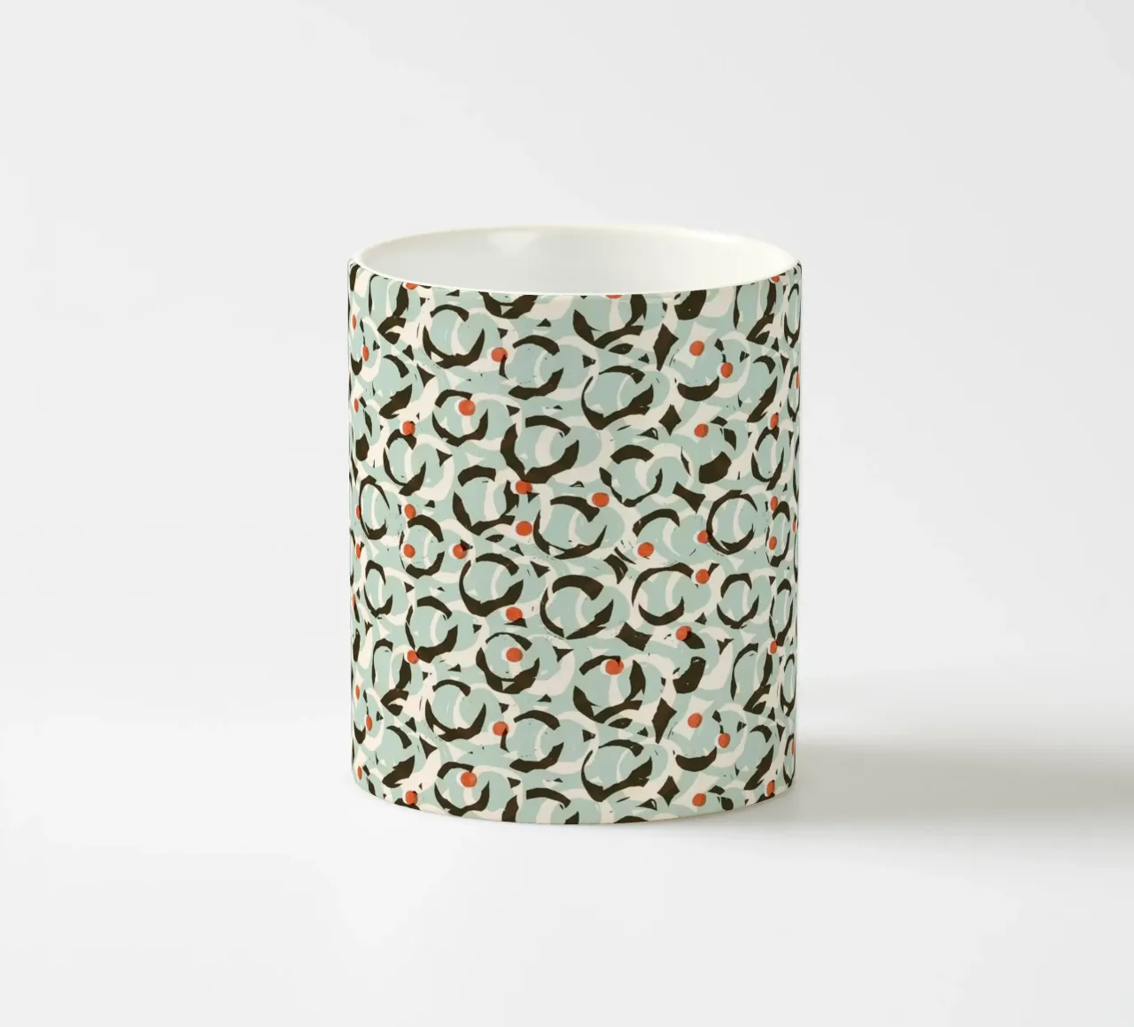 Cyano Pattern No 18 Keramik Tasse von treechild