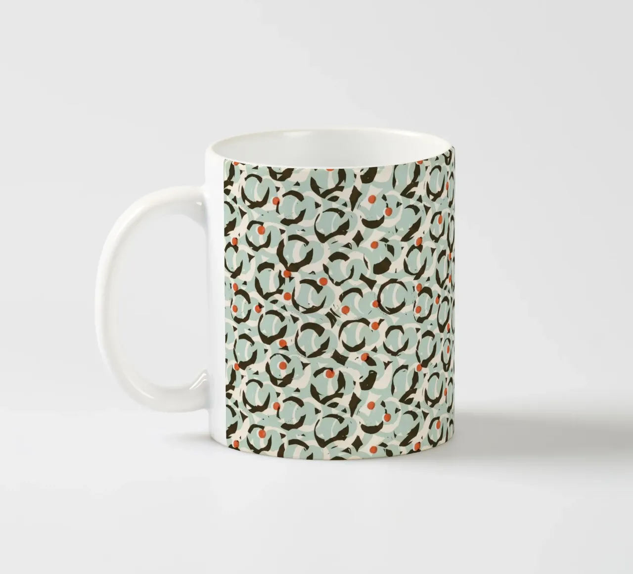 Cyano Pattern No 18 Keramik Tasse von treechild