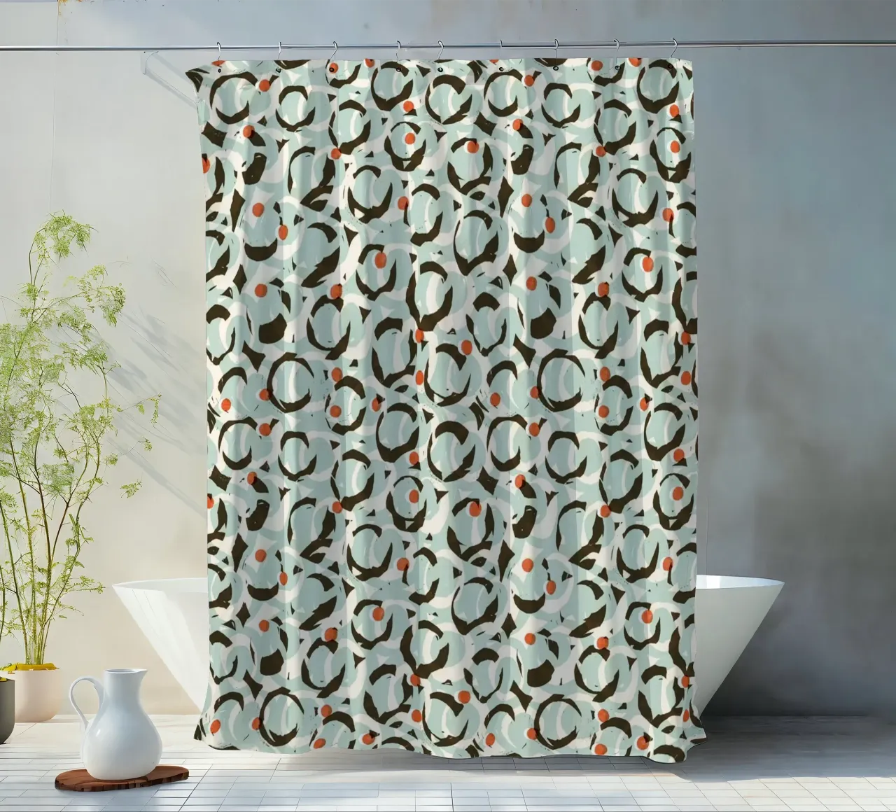 Cyano Pattern No 18 tenda da doccia da treechild
