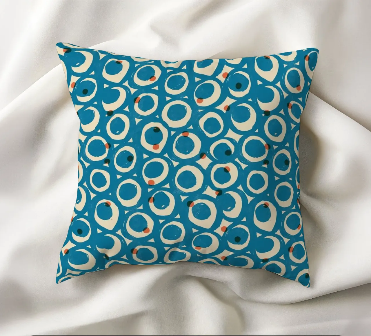 Cyano Pattern No 19 cuscino da treechild