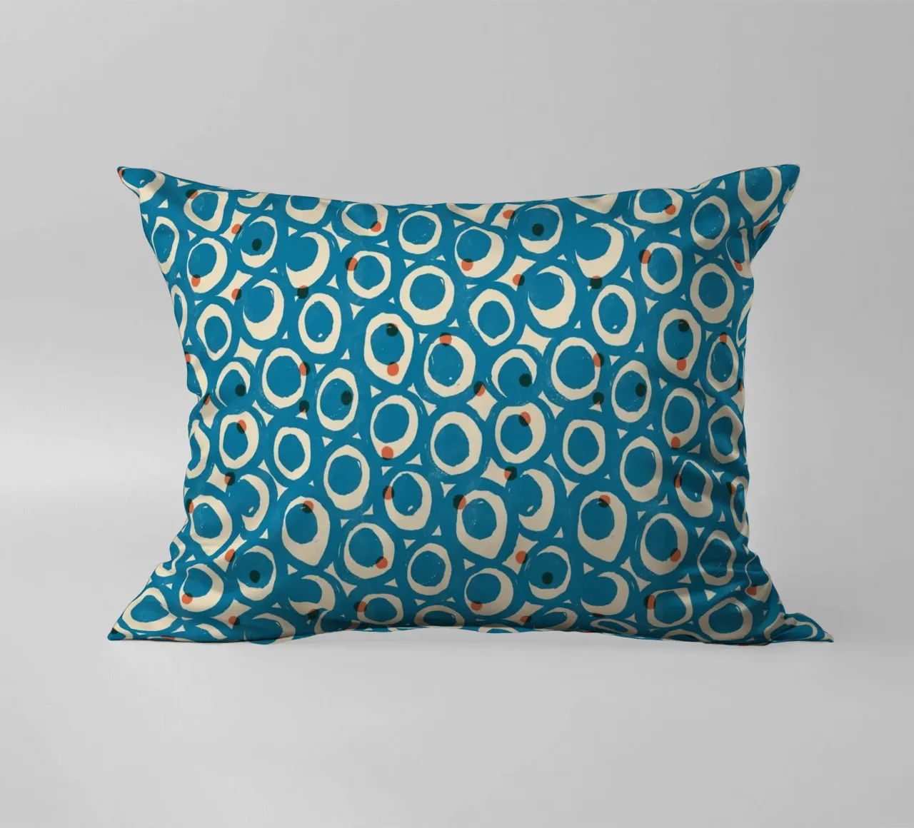Cyano Pattern No 19 Kissen von treechild