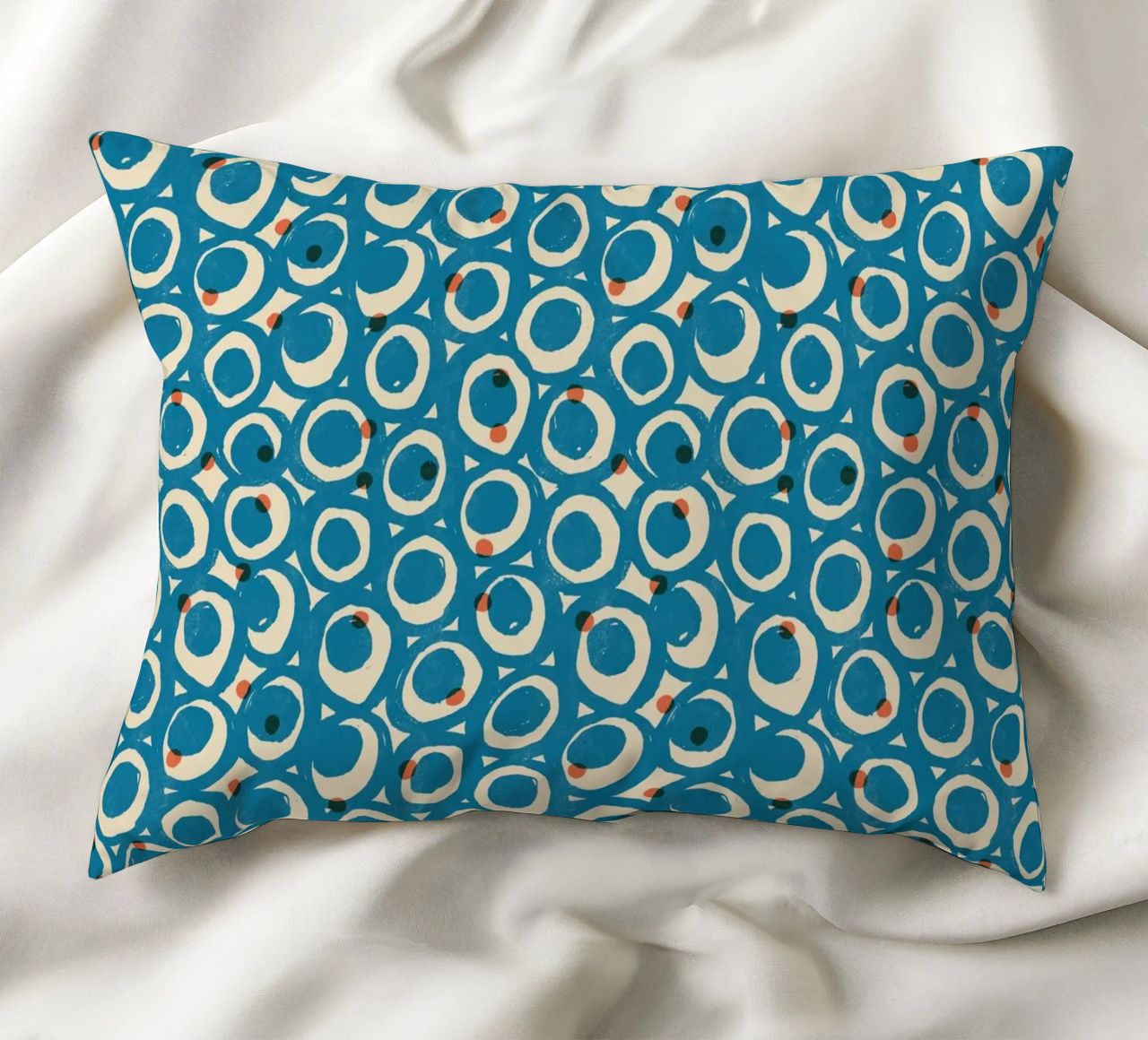 Cyano Pattern No 19 cuscino da treechild
