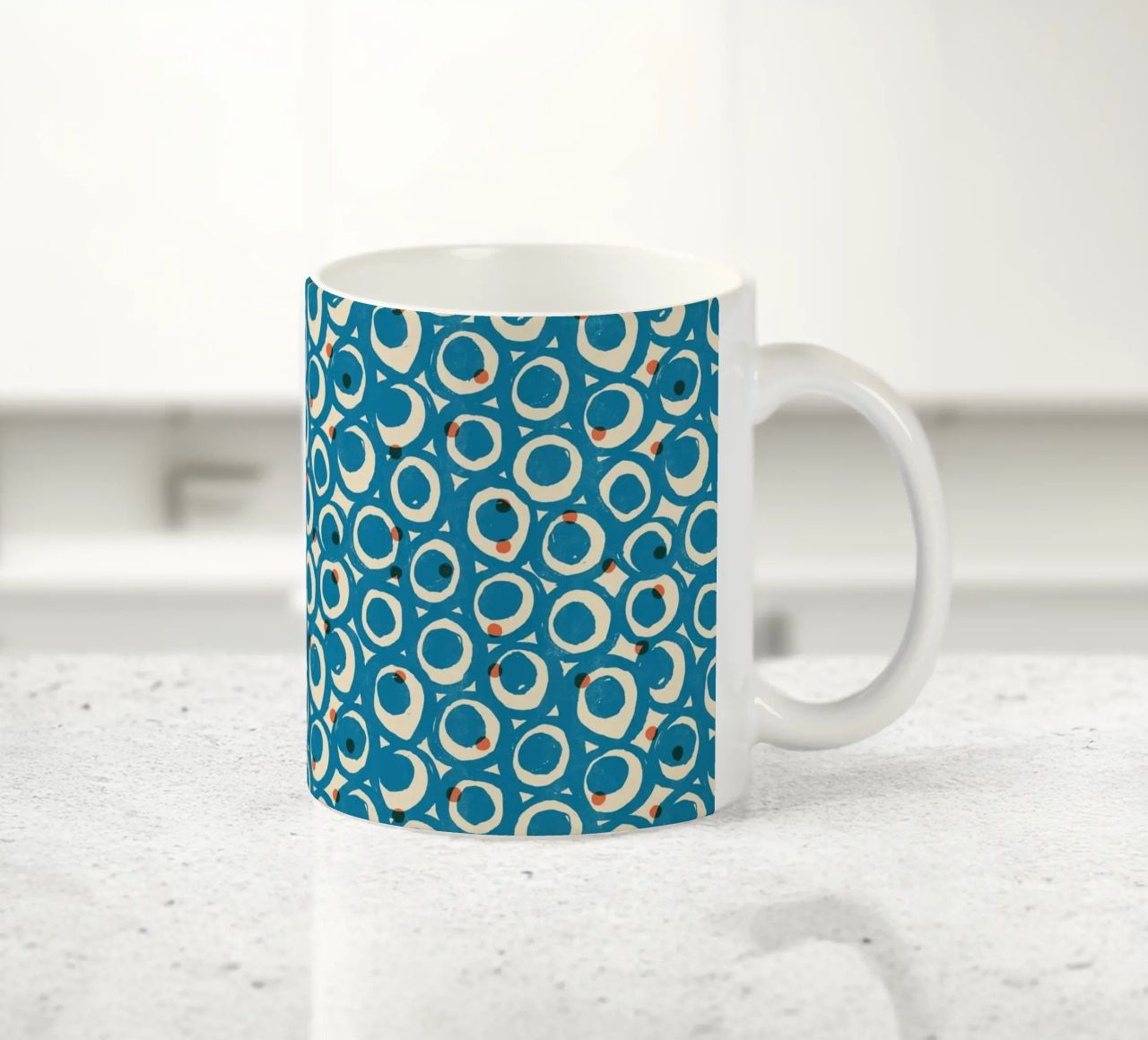 Cyano Pattern No 19 tazza in ceramica da treechild