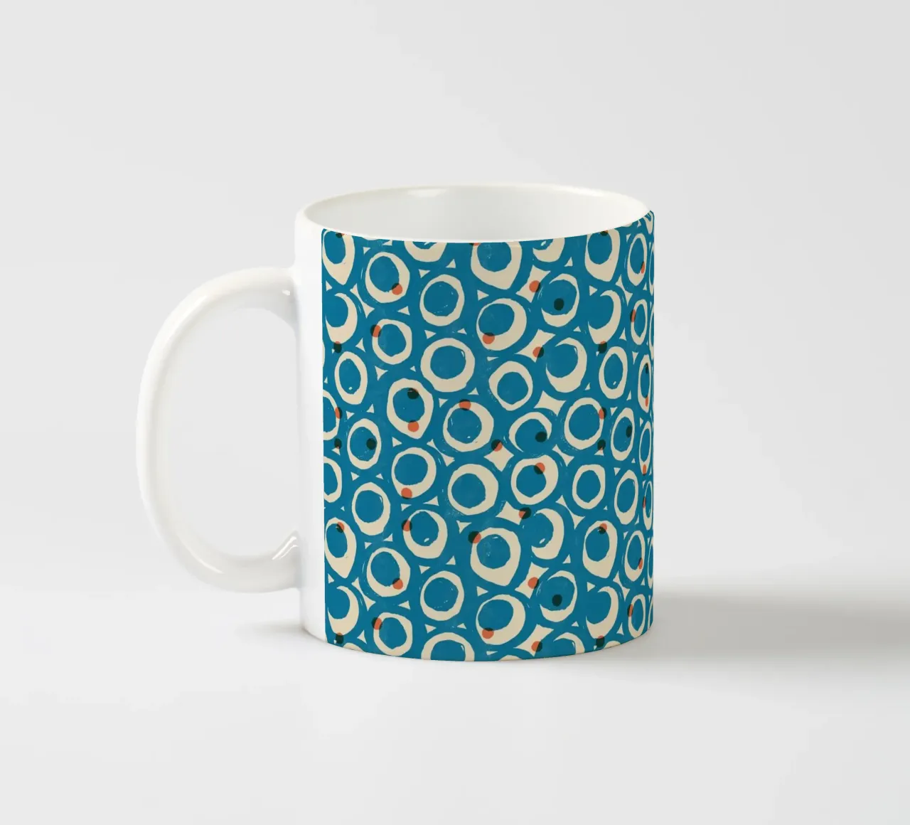 Cyano Pattern No 19 tazza in ceramica da treechild