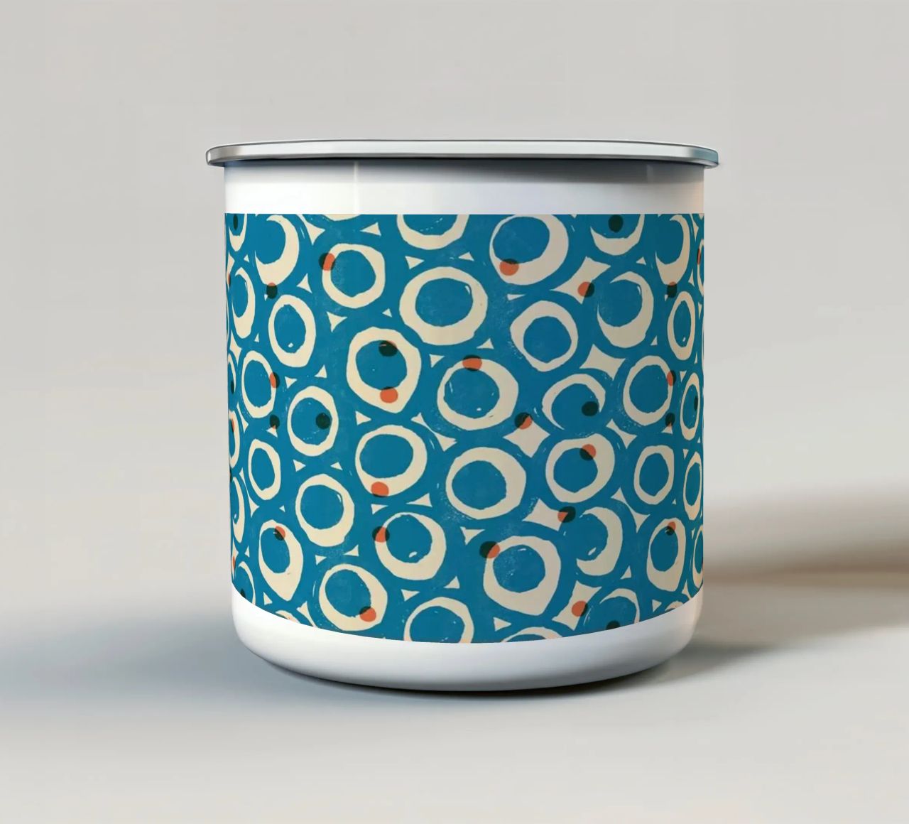 Cyano Pattern No 19 tazza in smalto da treechild