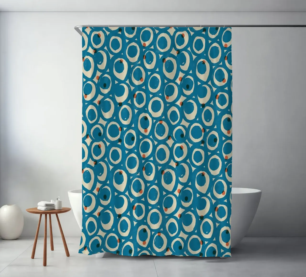 Cyano Pattern No 19 tenda da doccia da treechild
