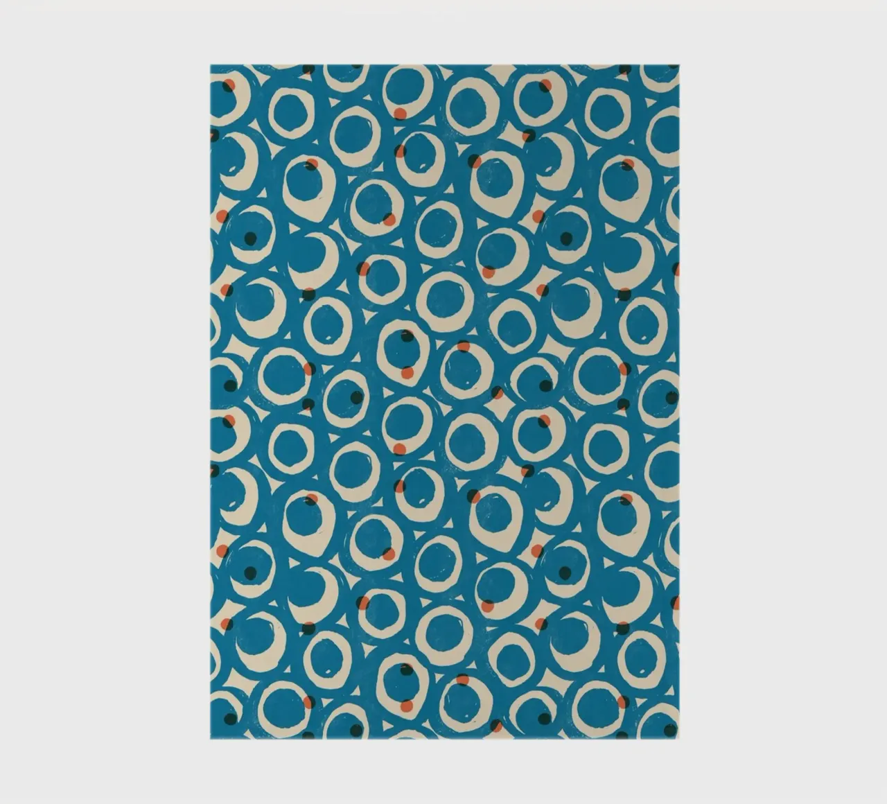 Cyano Pattern No 19 Notizbuch von treechild