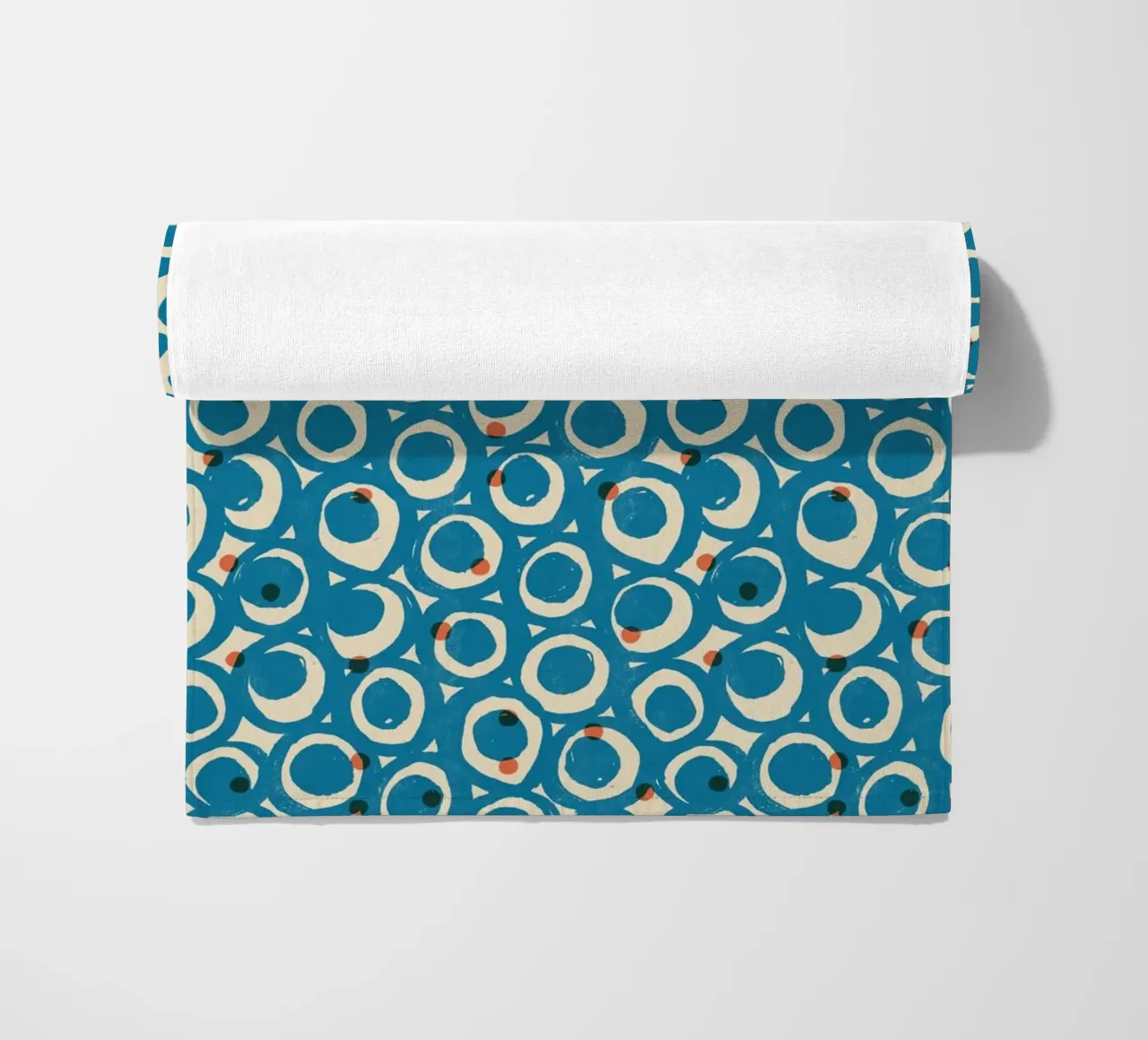 Cyano Pattern No 19 beach towel by treechild