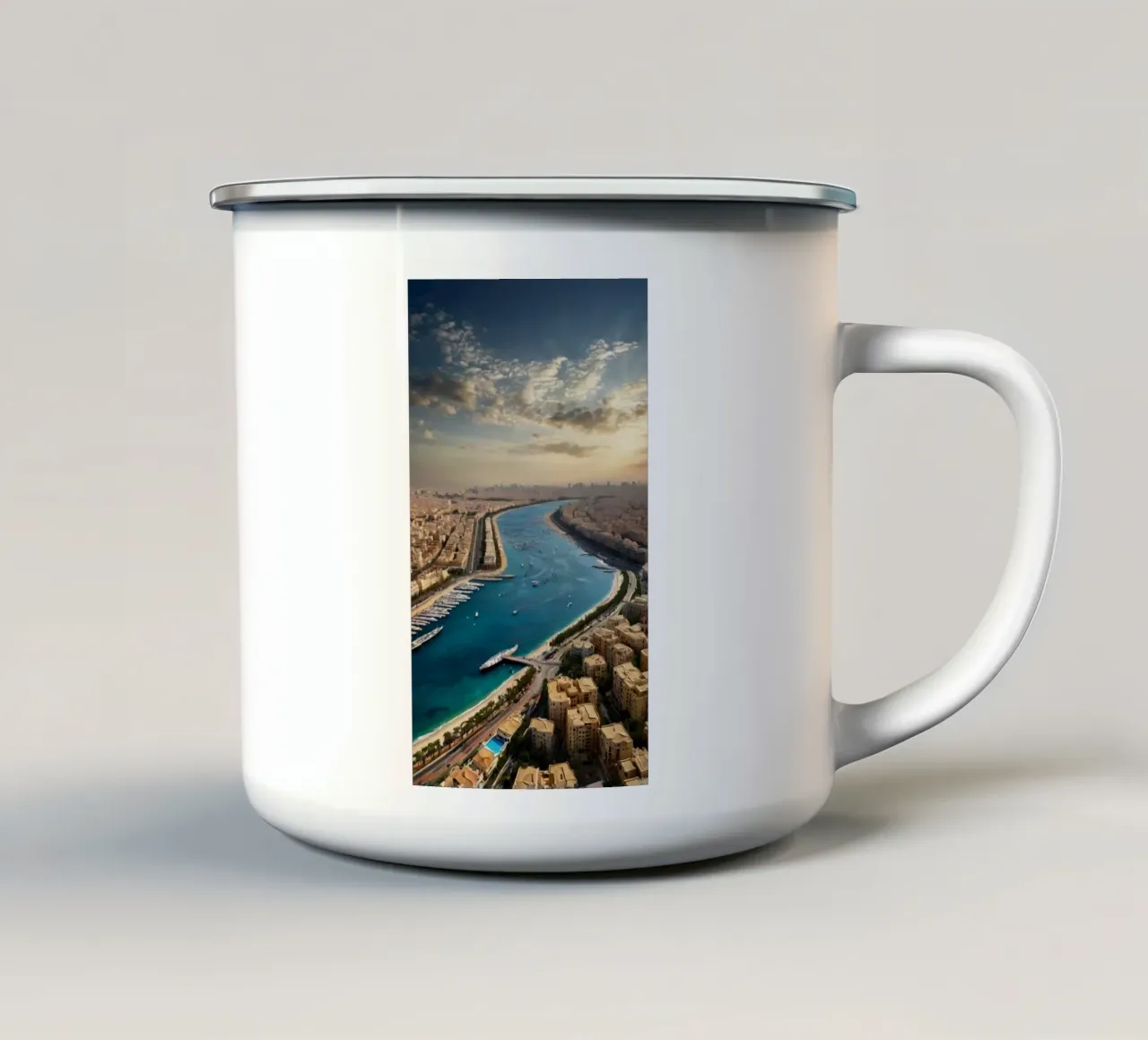bella vista sul Medio Oriente tazza in smalto da van hellen