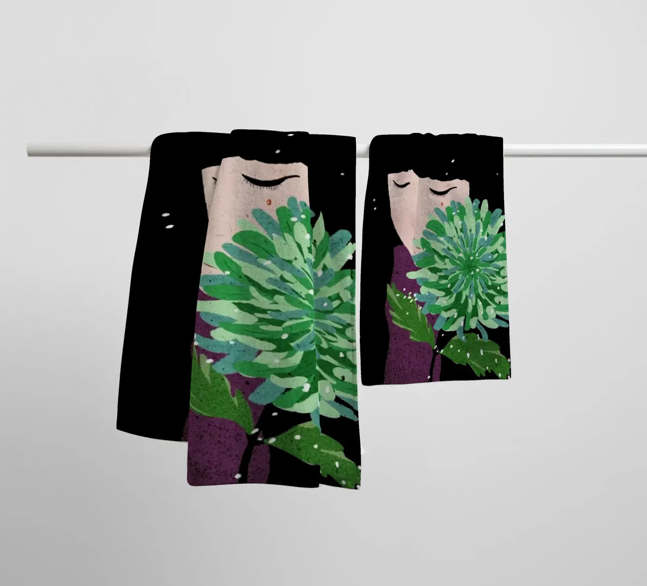 Chrysanthemum asciugamano da bagno da Duong Tu Tran
