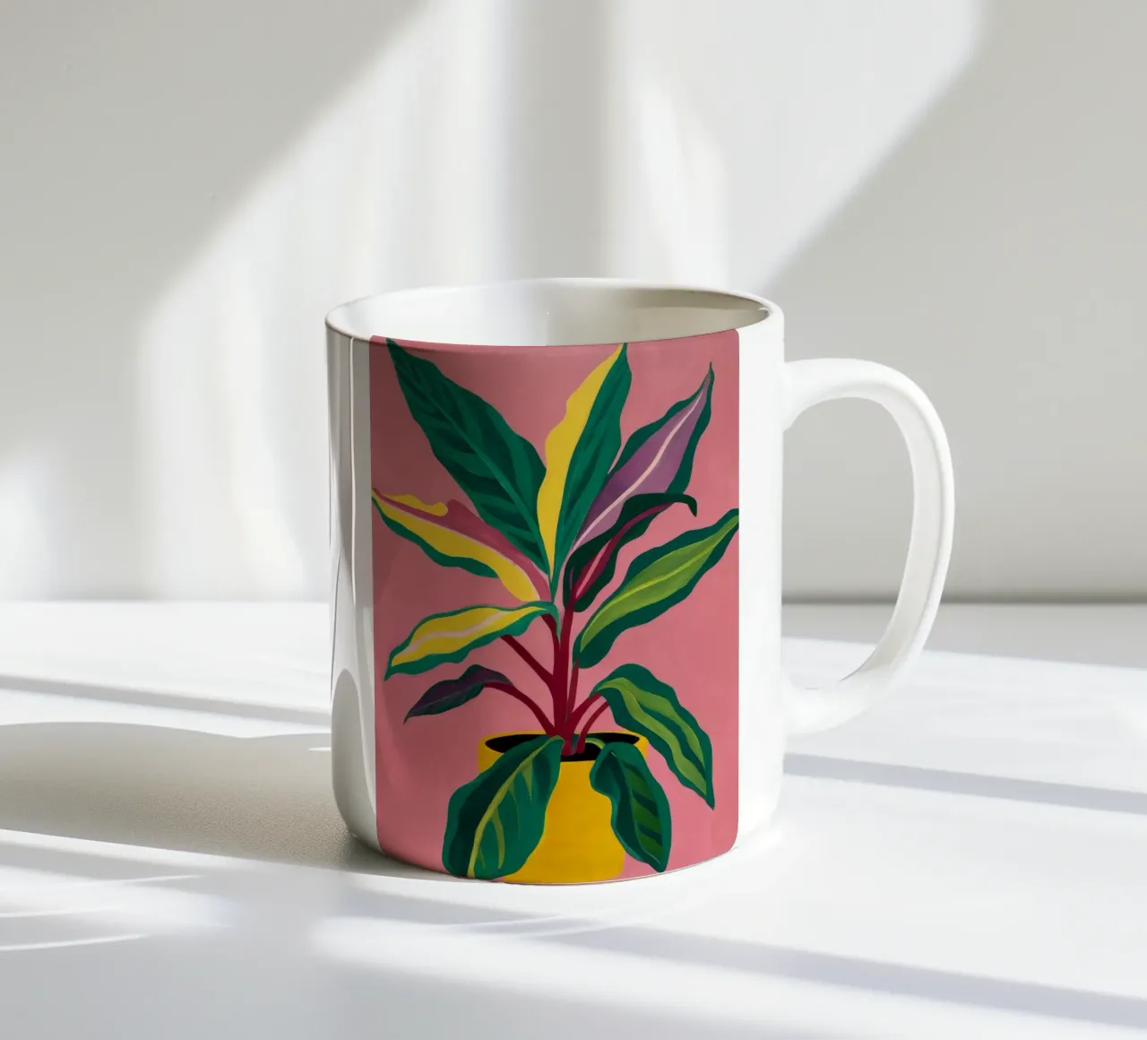 Pianta da parete rosa Pop tazza in ceramica da Pan Denim