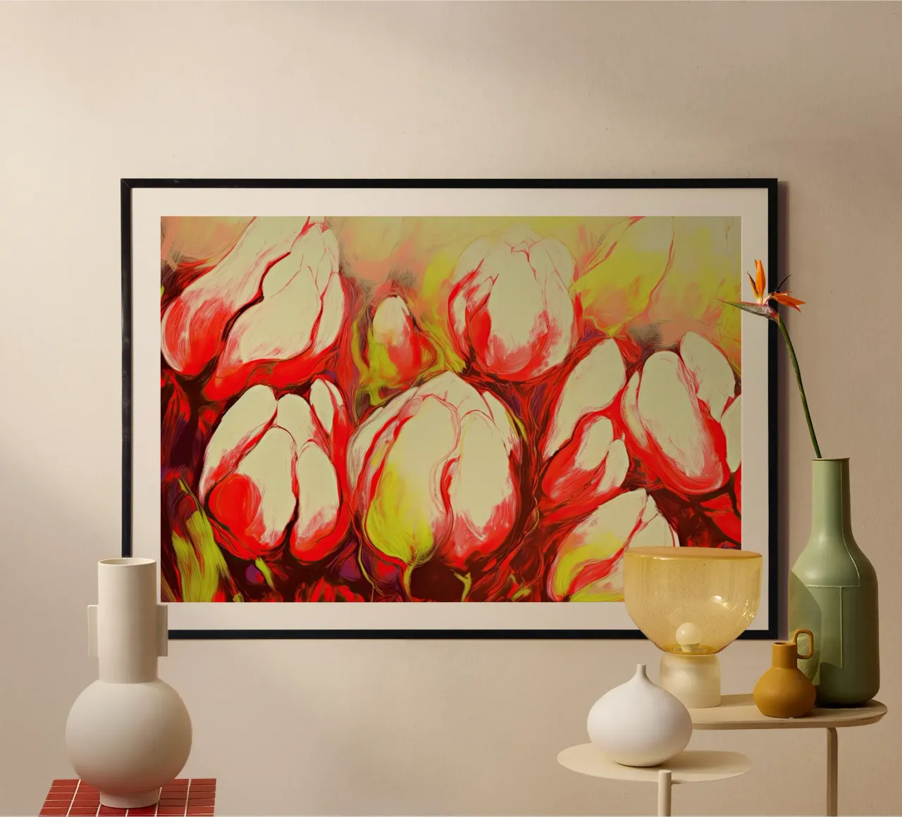 Wandkunst von Imagine Poster mit Kunststoffrahmen von Imagine