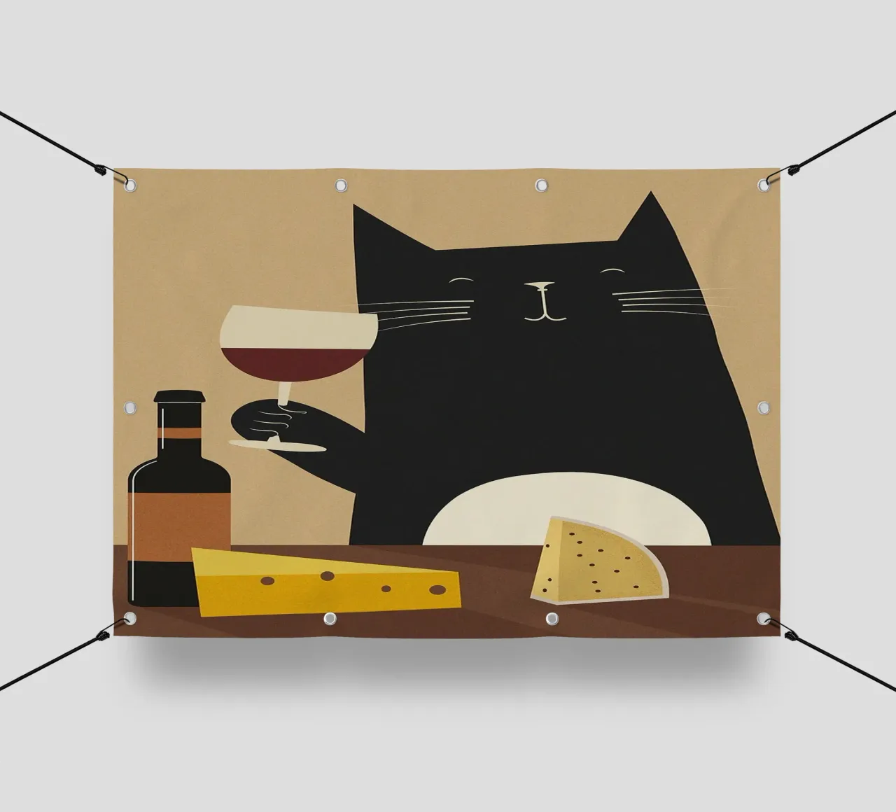 Elegant Cat pvc cover by Patrick J Curtis