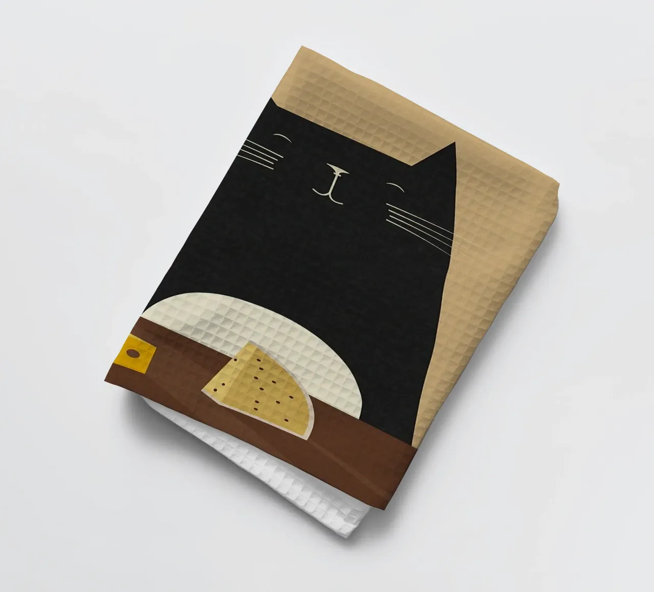 Elegant Cat tea towel by Patrick J Curtis