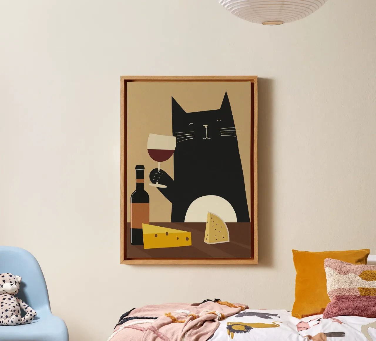 Elegant Cat canvas by Patrick J Curtis