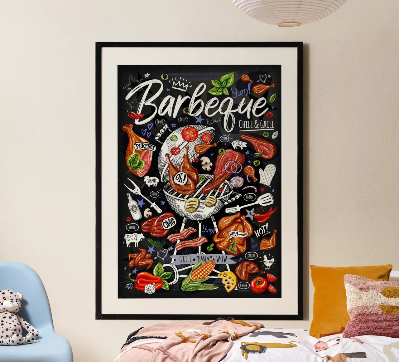 Cucina ristorante poster da Patrick J Curtis