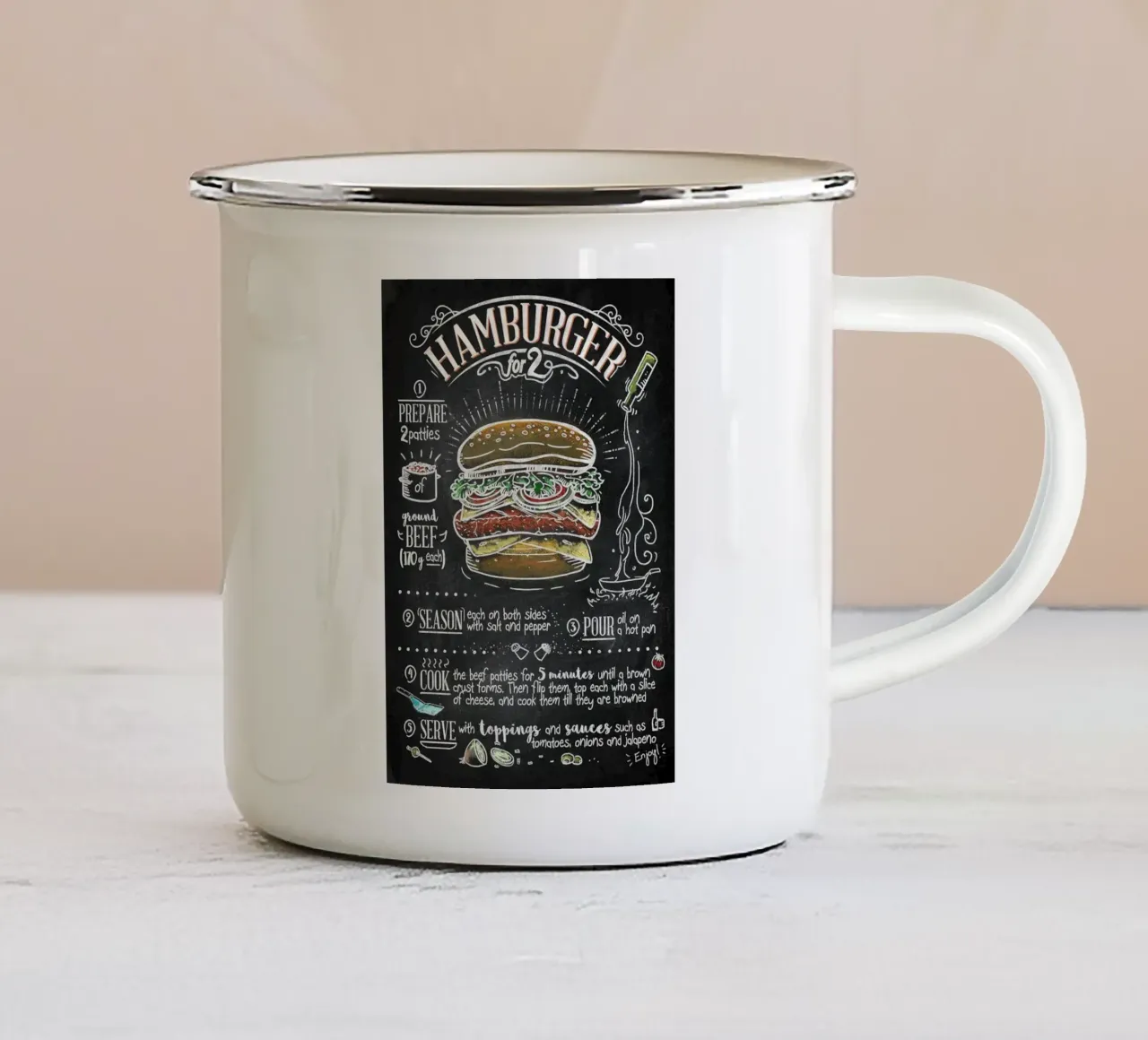 Amburgo tazza in smalto da Patrick J Curtis