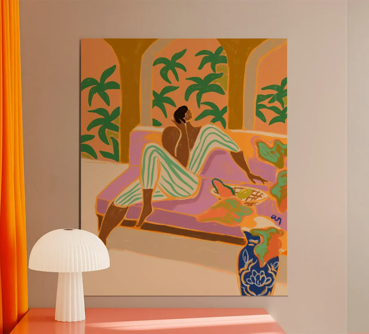 Twillight Lounge poster con telaio in plastica da Arty Guava