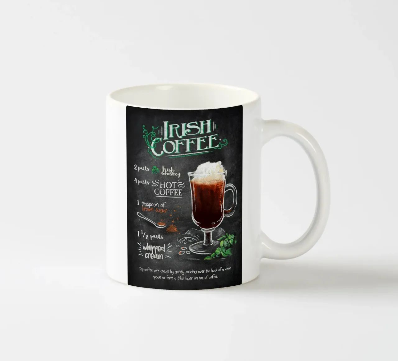 Caffè irlandese tazza in ceramica da Patrick J Curtis