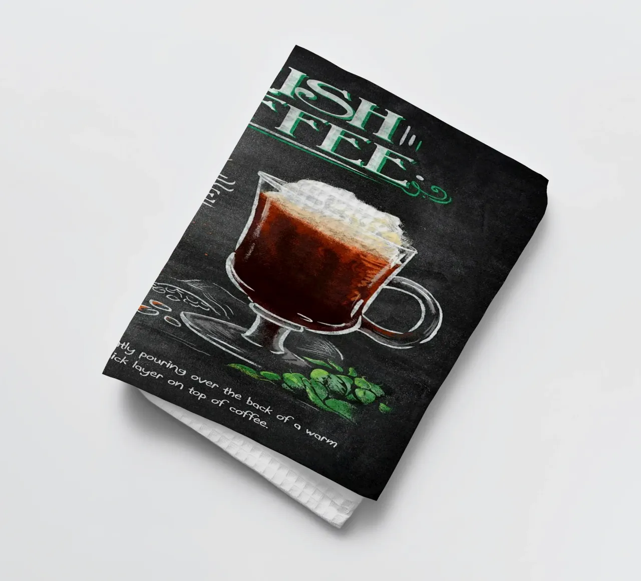 Irish Coffee theedoek van Patrick J Curtis