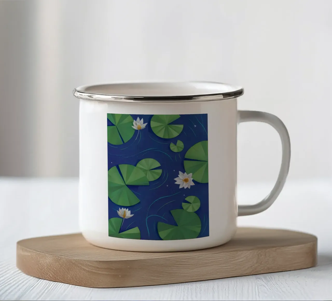 Ninfea Serenity tazza in smalto da Pan Denim