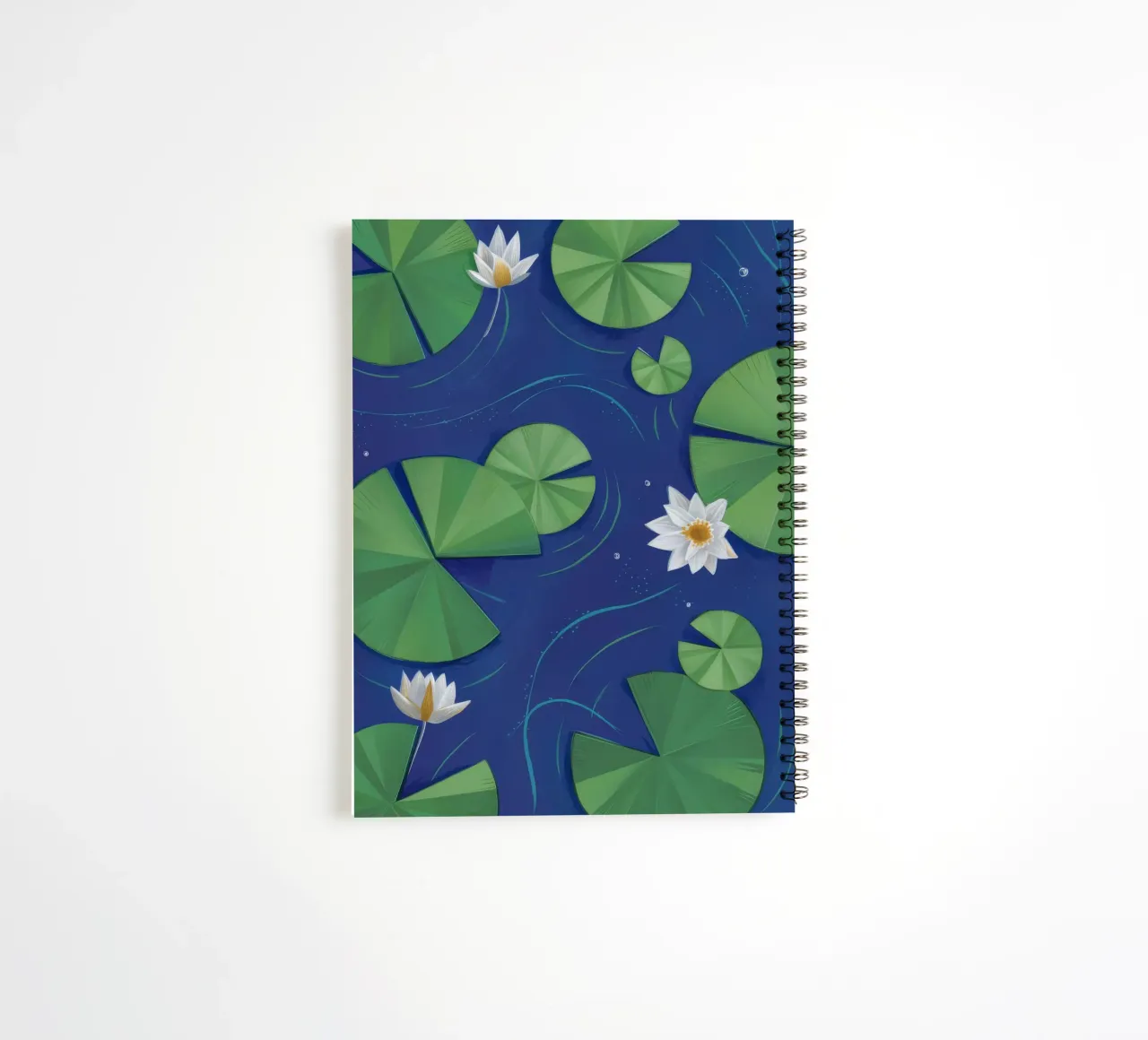 Lily Pad Serenity spiral notebook by Pan Denim